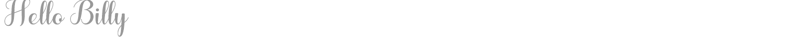 Hello Billy font preview